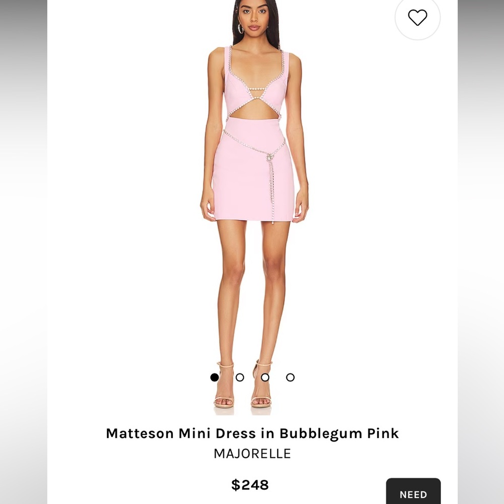 Rhinestone Pink Dress